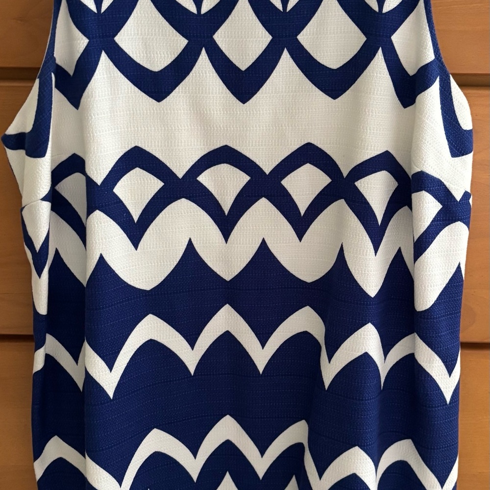 Crown & Ivy Blue and White Dress